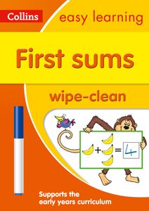 First Sums Wipe-Clean Maths Workbook (Ages 3-5)