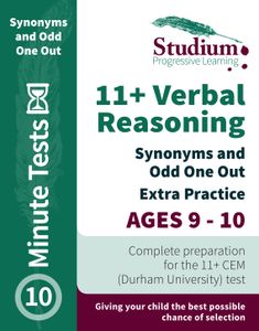CEM 11+ Verbal Reasoning Synonyms & Odd One Out 10-Minute Tests (Ages 9-11)