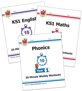 Year 1 English, Maths & Phonics 10-Minute Tests (Ages 5-6)