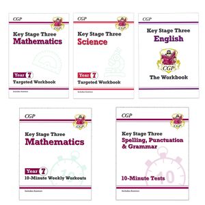 eBay Year 7 Complete English, Maths & Science Workbook Pack